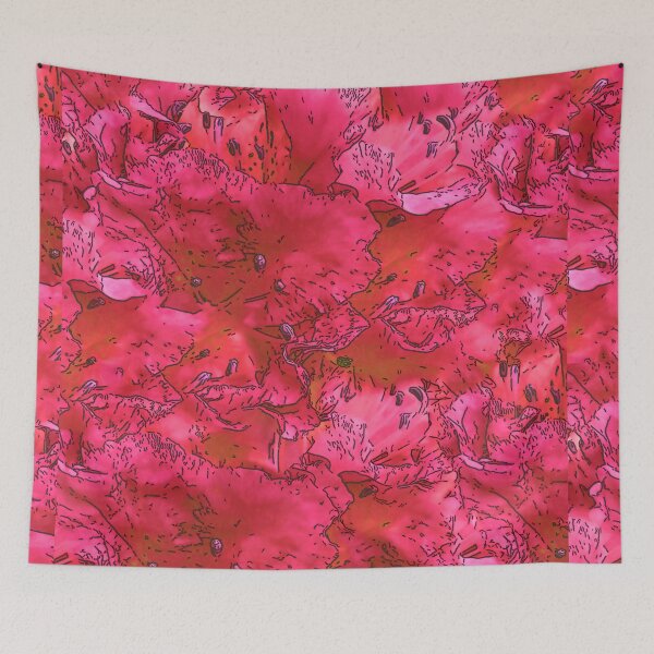 Item preview, Red Azalea Pattern, Abstract designed and sold by Brightside-art.
