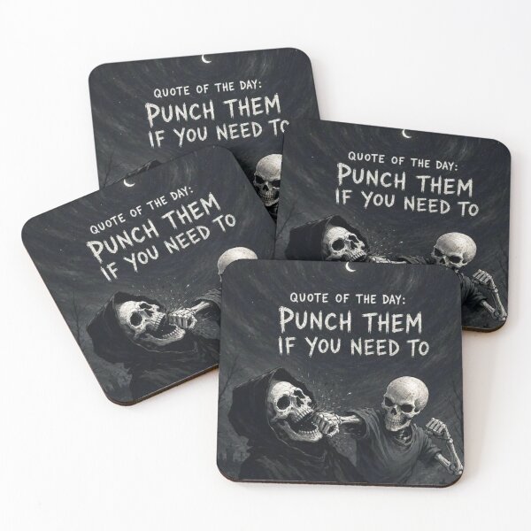 Item preview, quote of thr day: punch them if you need to designed and sold by Mystic & Celestial Art.