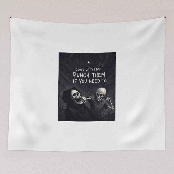 Item preview, quote of thr day: punch them if you need to designed and sold by Mystic & Celestial Art.