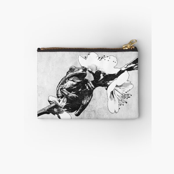 Item preview, European Tree Frog Blossom Branch Dark Nature Wildlife Art designed and sold by Ghoul Enterprises.