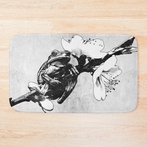 Item preview, European Tree Frog Blossom Branch Dark Nature Wildlife Art designed and sold by Ghoul Enterprises.