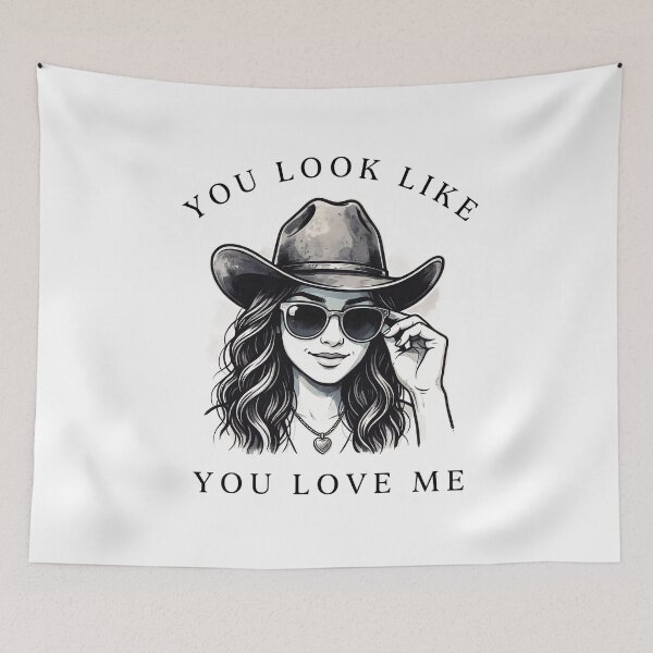 Item preview, You Look Like You Love Me Western Cowgirl Graphic T-Shirt designed and sold by Cool-cat-art.