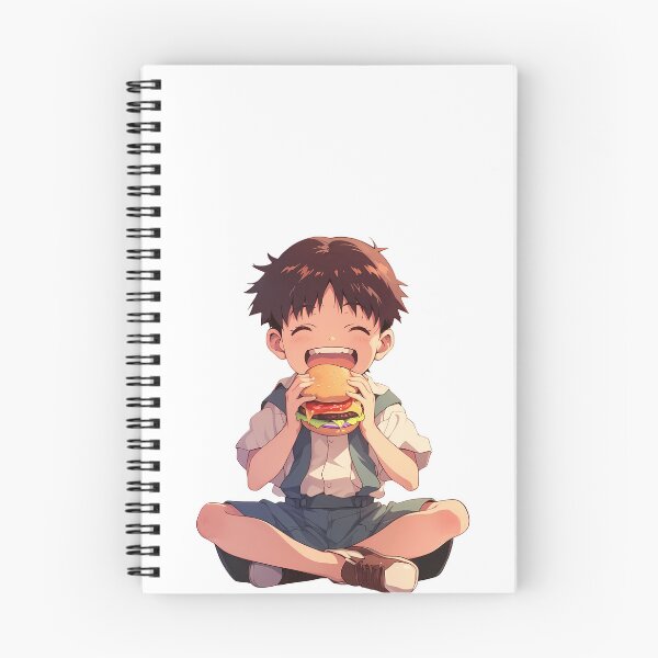Artikelvorschau, Shinji Ikari Neon Genesis Evangelion Chibi Burger Break entworfen und verkauft von earlobejerk.