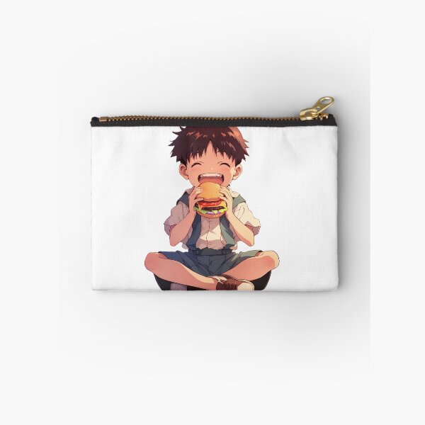 Item preview, Shinji Ikari Neon Genesis Evangelion Chibi Burger Break designed and sold by earlobejerk.