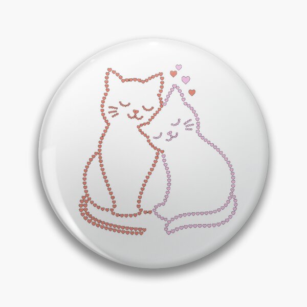 Item preview, Cute Heart Cats in Love | Romantic Cat Lover Design designed and sold by NeO² Studio.