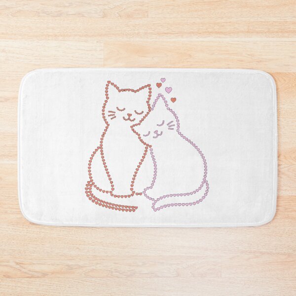 Item preview, Cute Heart Cats in Love | Romantic Cat Lover Design designed and sold by NeO² Studio.
