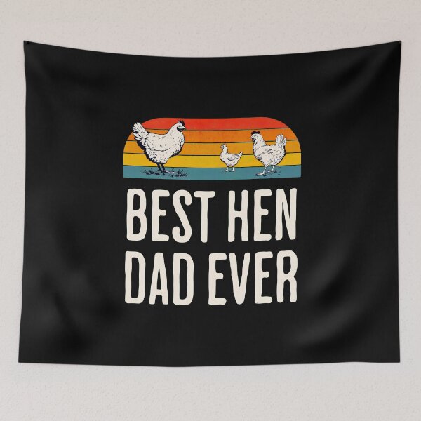 Item preview, Best Hen Dad Ever Chicken Sunset Shirt designed and sold by GiaoCalonas.