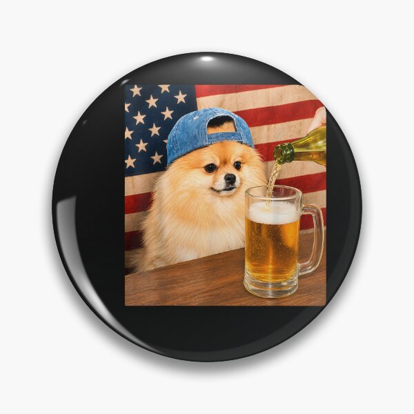 Item preview, Funny Pomeranian Drinking Beer Dog Meme Art Graphic designed and sold by FrankIsabel.
