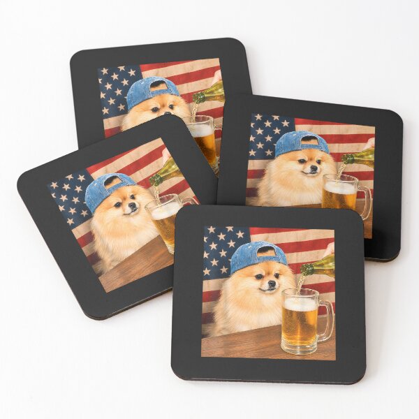 Item preview, Funny Pomeranian Drinking Beer Dog Meme Art Graphic designed and sold by FrankIsabel.