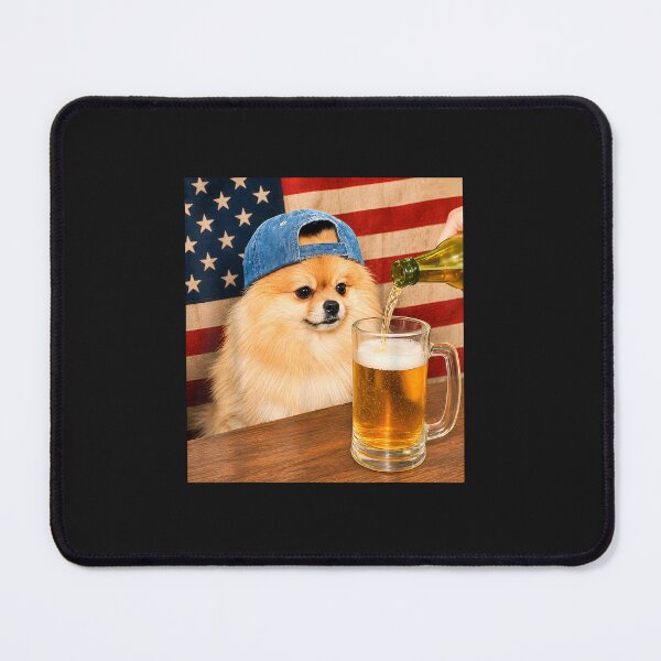 Item preview, Funny Pomeranian Drinking Beer Dog Meme Art Graphic designed and sold by FrankIsabel.