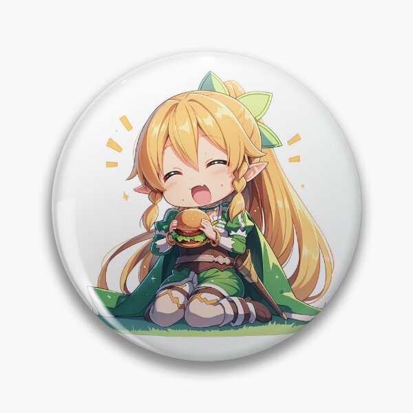Item preview, Leafa Sword Art Online Chibi Burger Cheerful Forest Snack designed and sold by earlobejerk.