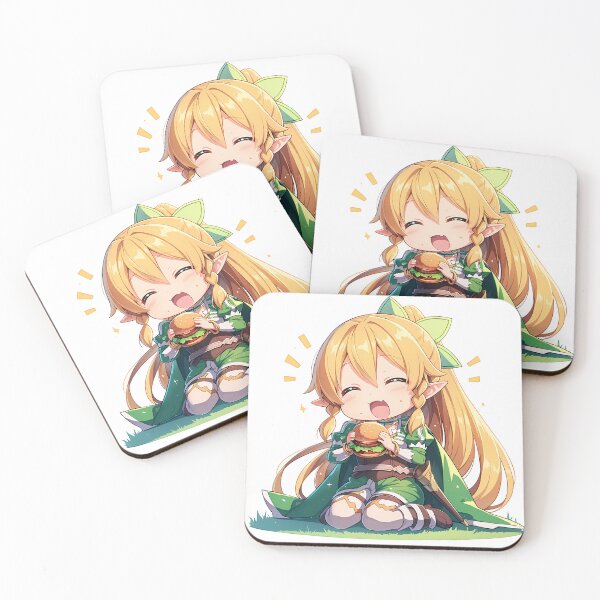 Item preview, Leafa Sword Art Online Chibi Burger Cheerful Forest Snack designed and sold by earlobejerk.
