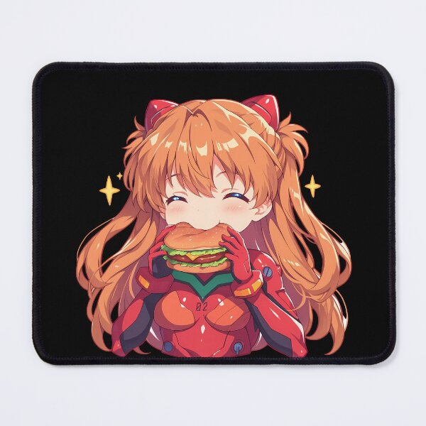Item preview, Asuka Langley Soryu Neon Genesis Evangelion Chibi Burger Energy designed and sold by earlobejerk.