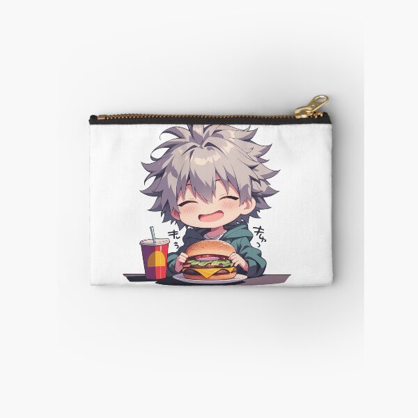 Item preview, Kaworu Nagisa Neon Genesis Evangelion Chibi Burger Smile designed and sold by earlobejerk.