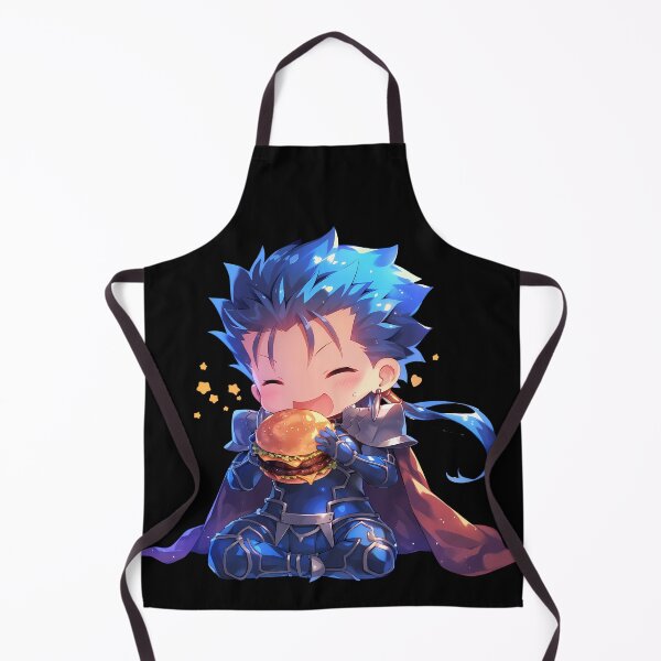 Item preview, Lancer Fate Stay Night Chibi Kawaii Burger Blue Heroic Anime Fantasy Charm designed and sold by earlobejerk.
