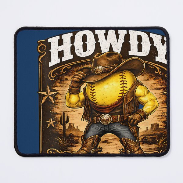 Item preview, Howdy Softball Cowboy Cowgirl Western Sports Game Lover designed and sold by IrinaSolomon.