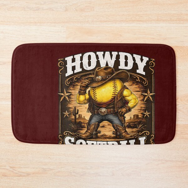 Item preview, Howdy Softball Cowboy Cowgirl Western Sports Game Lover designed and sold by IrinaSolomon.
