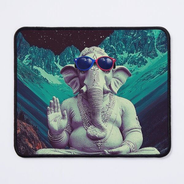 Item preview, Ganesha Cosmic Blessing Sacred Geometry Psychedelic Pop Art designed and sold by PANNARUK THAILAND.