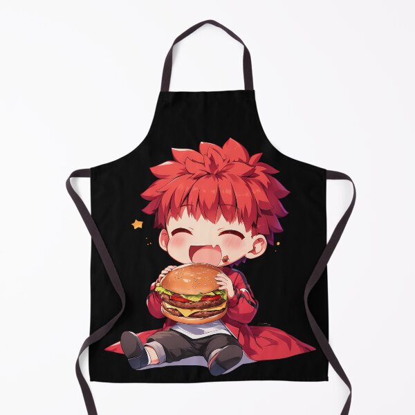 Item preview, Shirou Emiya Fate Stay Night Chibi Kawaii Burger Red Joyful Anime Lively Charm designed and sold by earlobejerk.