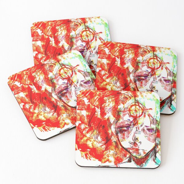 Item preview, Red Chaos Girl Portrait designed and sold by JackyMirenden.