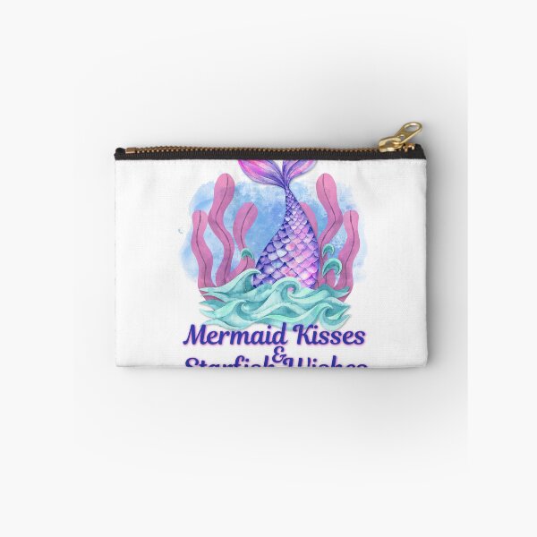 Item preview, Mermaid Kisses & Starfish Wishes — Watercolor Mermaid Tail Seaweed Waves T-Shirt designed and sold by DonnaRaine.