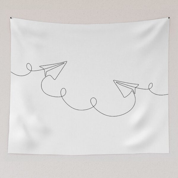 Item preview, paper plane line art designed and sold by FloFlo8468.