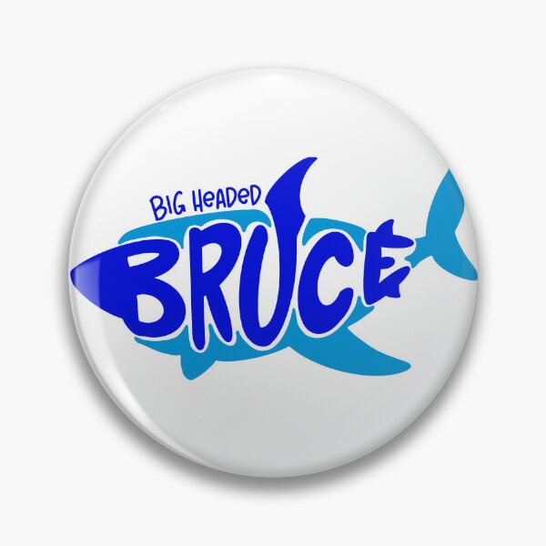 Item preview, Big Headed Bruce Shark Logo  designed and sold by ArtbyJanaye.