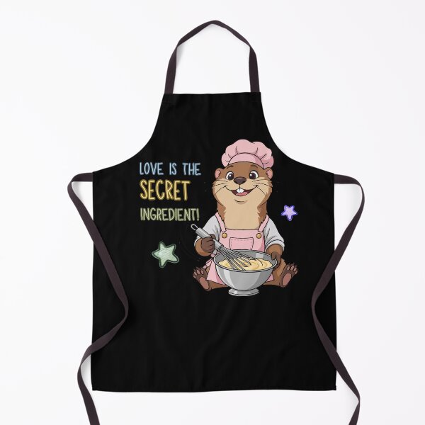 Item preview, Cake Decorator Otter – Love Is the Secret Ingredient | Cute Baker designed and sold by jindezign.