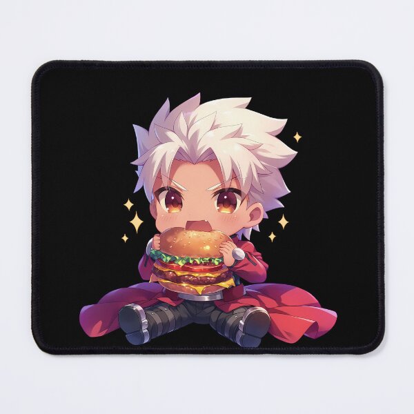 Item preview, Archer Fate Stay Night Chibi Burger Kawaii Hero Feast designed and sold by earlobejerk.