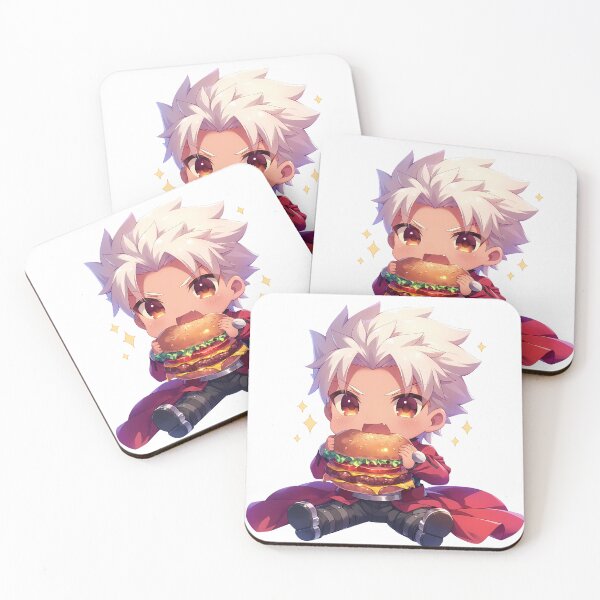 Item preview, Archer Fate Stay Night Chibi Burger Kawaii Hero Feast designed and sold by earlobejerk.