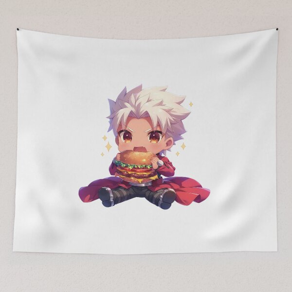 Item preview, Archer Fate Stay Night Chibi Burger Kawaii Hero Feast designed and sold by earlobejerk.