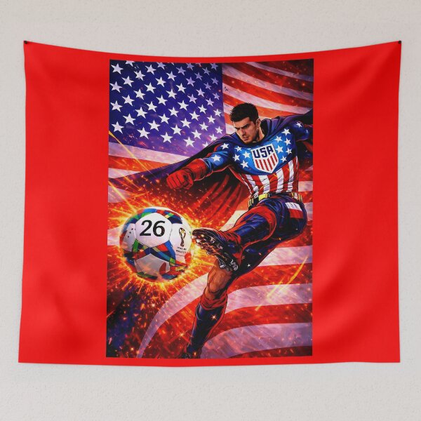 Item preview, USA Soccer World Cup 2026 Superhero  designed and sold by 07Saga01city.