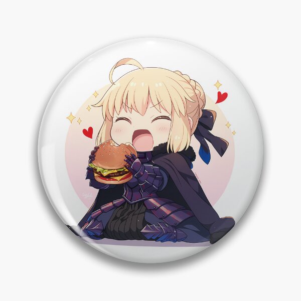 Item preview, Saber Alter Fate Stay Night Chibi Burger Joy designed and sold by earlobejerk.
