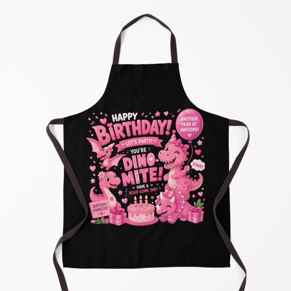 Item preview, Pink Dino-Mite Birthday Girl Dinosaur Party Cute Princess Dino Birthday T-Shirt designed and sold by Celebrate & Sparkle.