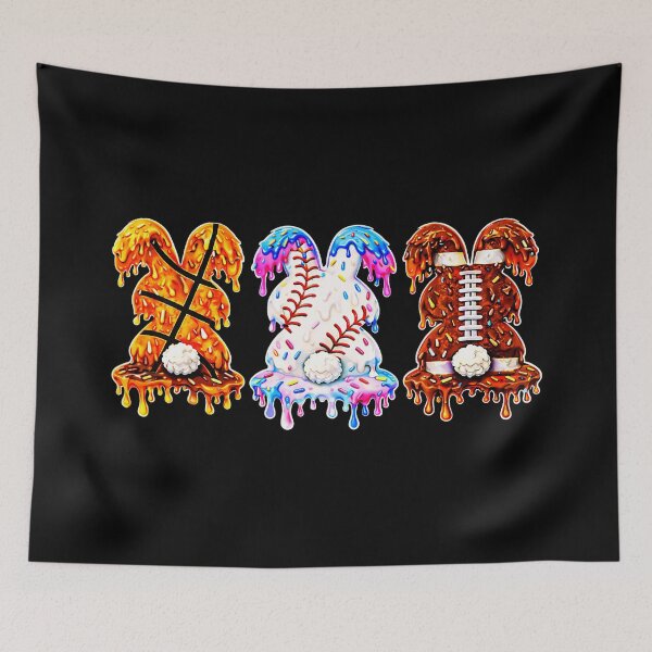 Item preview, Melting Sports Easter Bunny Trio With Sweet Drip Cartoon Style designed and sold by allistermariam.