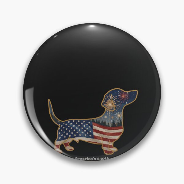 Item preview, Dachshund America's 250th Patriotic Dog Fireworks designed and sold by CriseldaBruning.