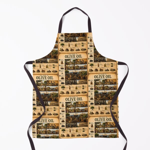 Item preview, Vintage Olive Oil History Food Infographic Poster designed and sold by Easternpantry.