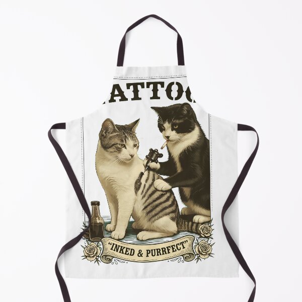 Item preview, Cool Cat Gets Tattooed Smoking Meme designed and sold by snugglee.