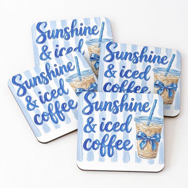 Item preview, Sunshine & Iced Coffee designed and sold by SweetTeezPrints.