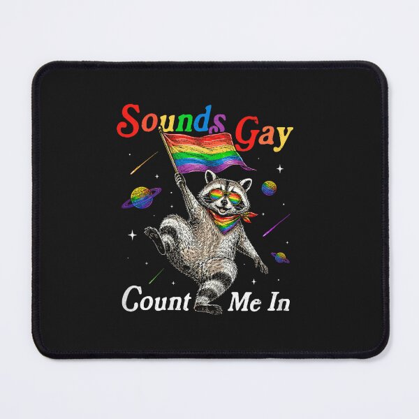 Item preview, Funny Raccoon Meme Rainbow LGBTQ Pride Lesbian Gay Men Women designed and sold by FrankIsabel.