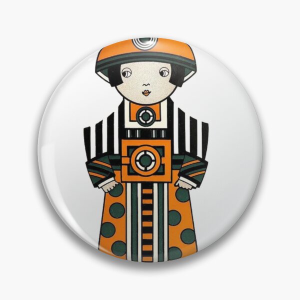 Item preview, Vintage Advertisement for Queen City Inks - Orange and Green Figure designed and sold by thelivingrp.