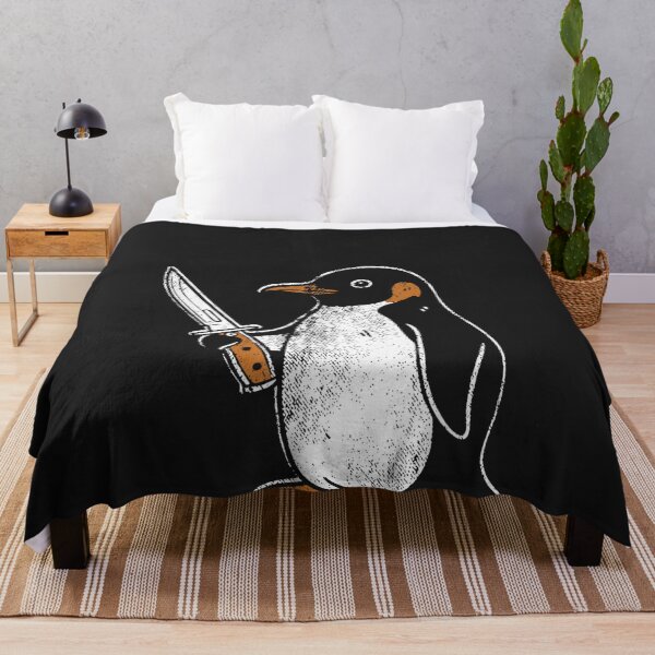 Item preview, Flight was Never an Option Funny Penguin with Knife designed and sold by CriseldaBruning.