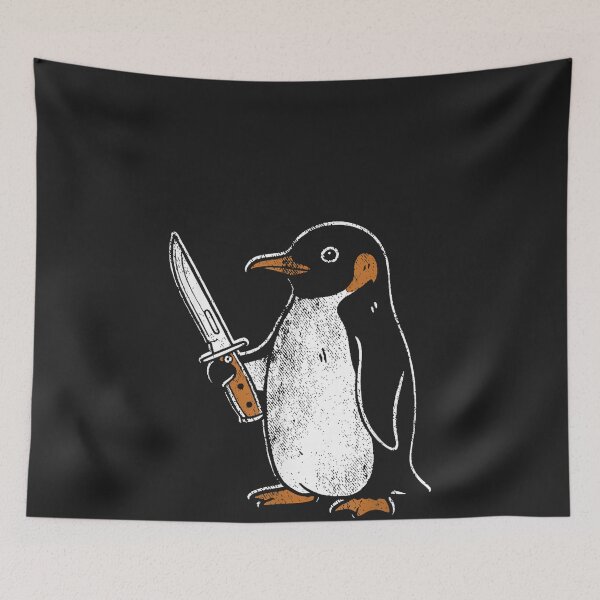 Item preview, Flight was Never an Option Funny Penguin with Knife designed and sold by CriseldaBruning.