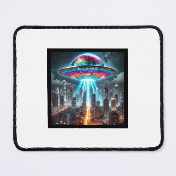 Item preview, UFO Disco Ball over Big City designed and sold by bernswell.
