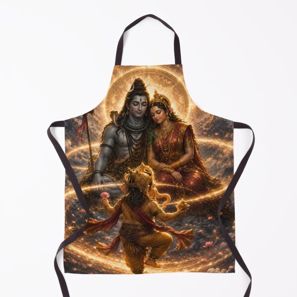 Item preview, Ganesha Wisdom Series: The Sacred Circumambulation | Lord Ganesha Circles Shiva and Parvati | Hindu Spiritual Art designed and sold by Homyar.