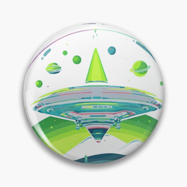 Item preview, Funk UFO Mothership Space Retro Art designed and sold by msolgray.