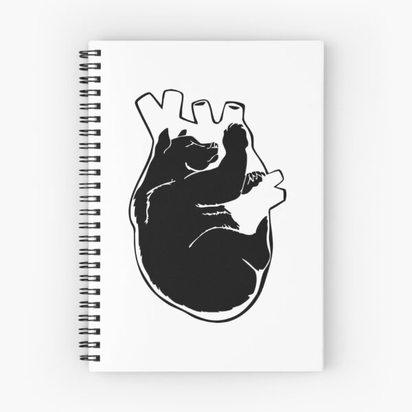 Item preview, Big Bear Love Anatomical Heart Silhouette Art designed and sold by Thefulavocado.