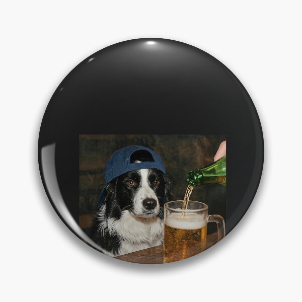 Item preview, Border Collie Drinking Beer Funny Dog Meme designed and sold by CriseldaBruning.