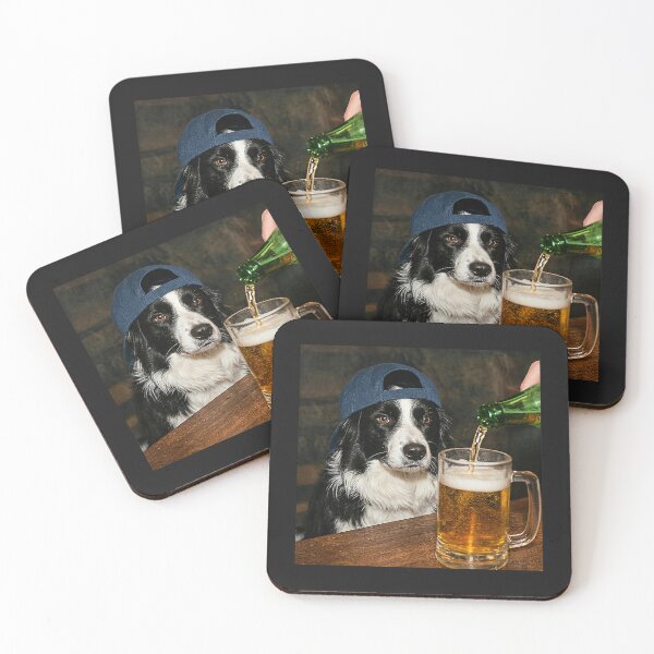 Item preview, Border Collie Drinking Beer Funny Dog Meme designed and sold by CriseldaBruning.