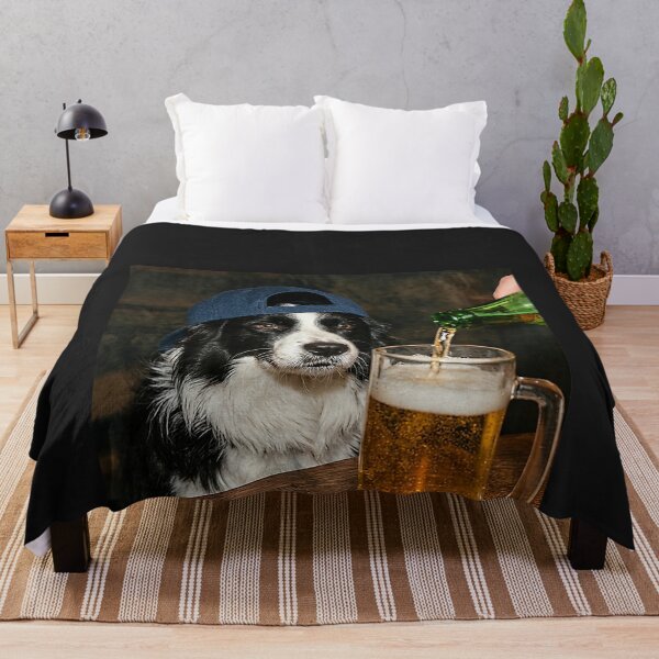 Item preview, Border Collie Drinking Beer Funny Dog Meme designed and sold by CriseldaBruning.